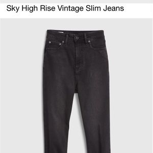 Gap tall vintage slim sky high jeans